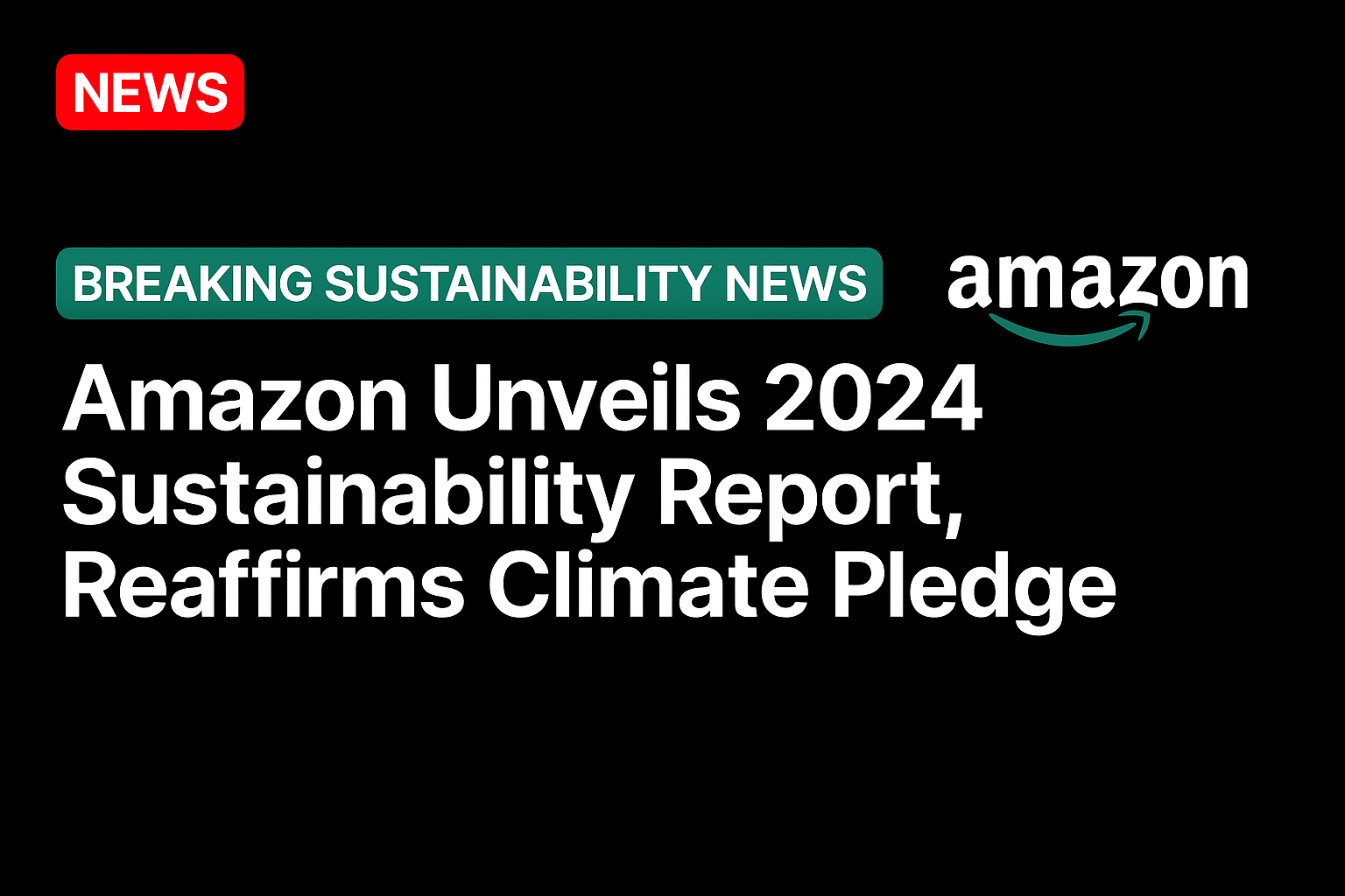 Amazon unveils 2024 sustainability report, reaffirms climate pledge