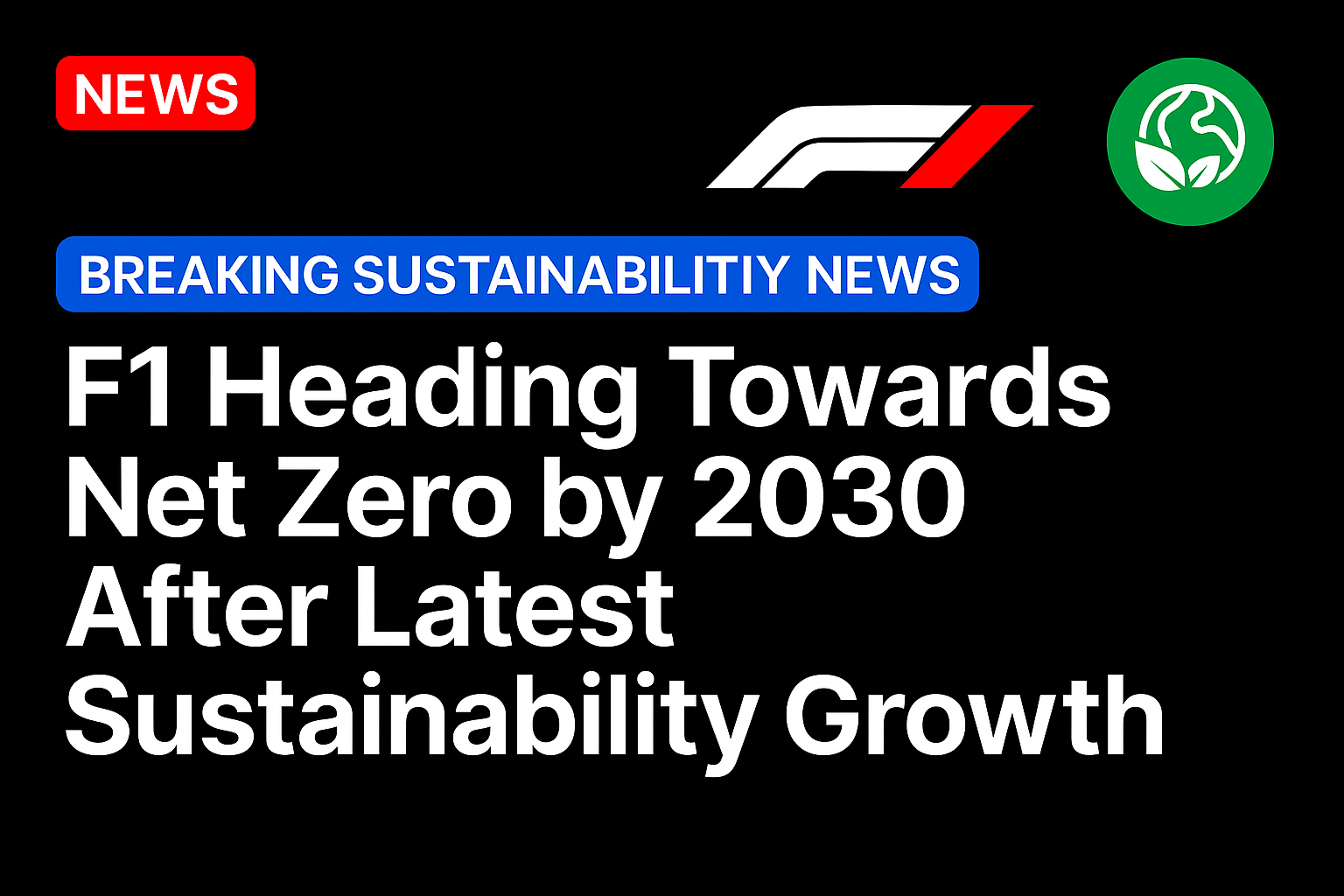 F1 heading towards Net Zero by 2030 after latest sustainability growth