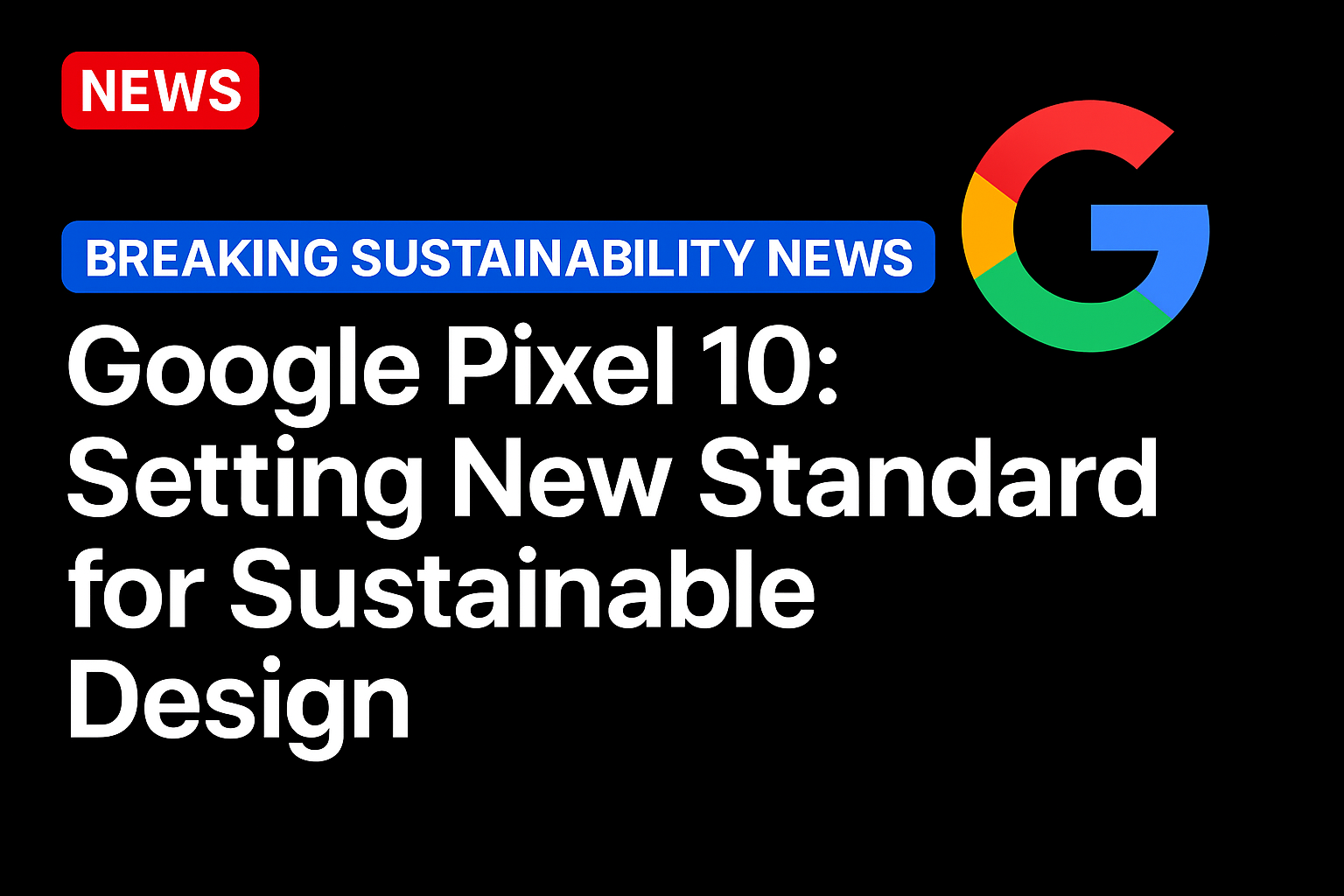 Google Pixel 10: Setting New Standard for Sustainable Design