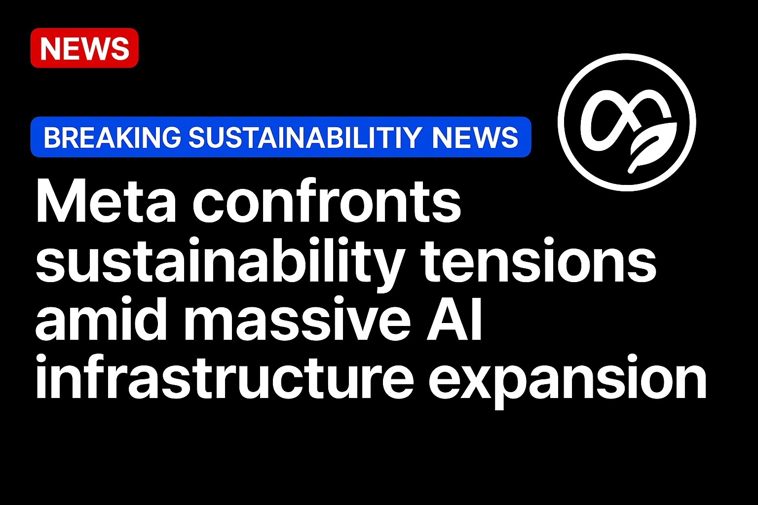 Meta confronts sustainability tensions amid massive AI infrastructure expansion