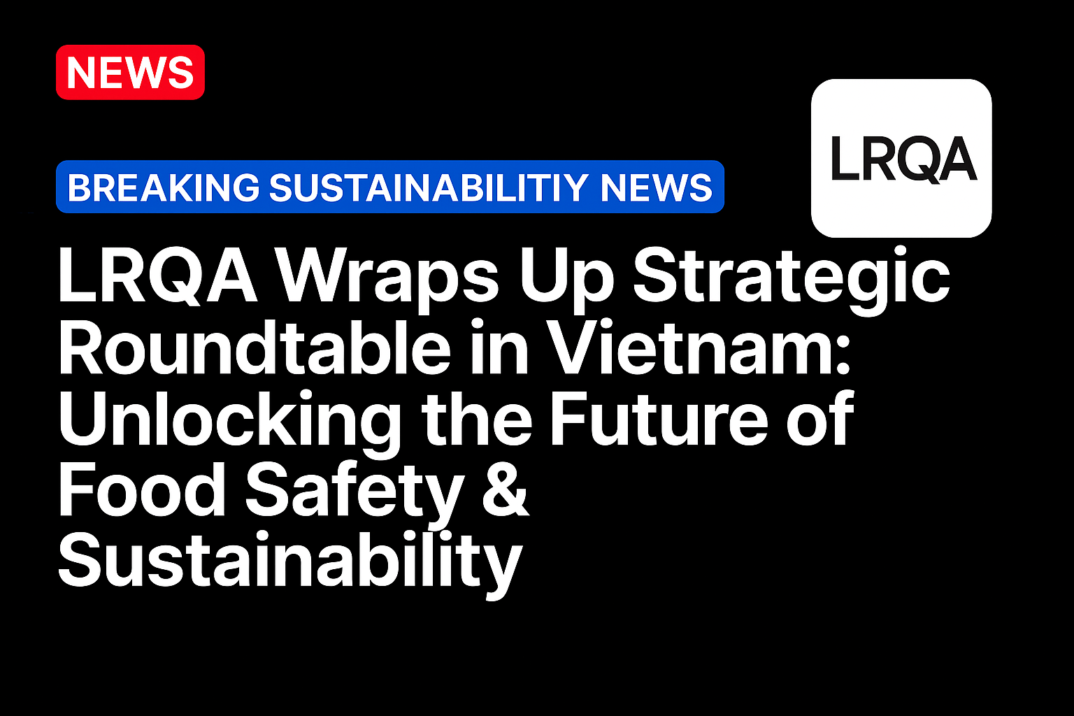 LRQA Wraps Up Strategic Roundtable in Vietnam: Unlocking the Future of Food Safety & Sustainability