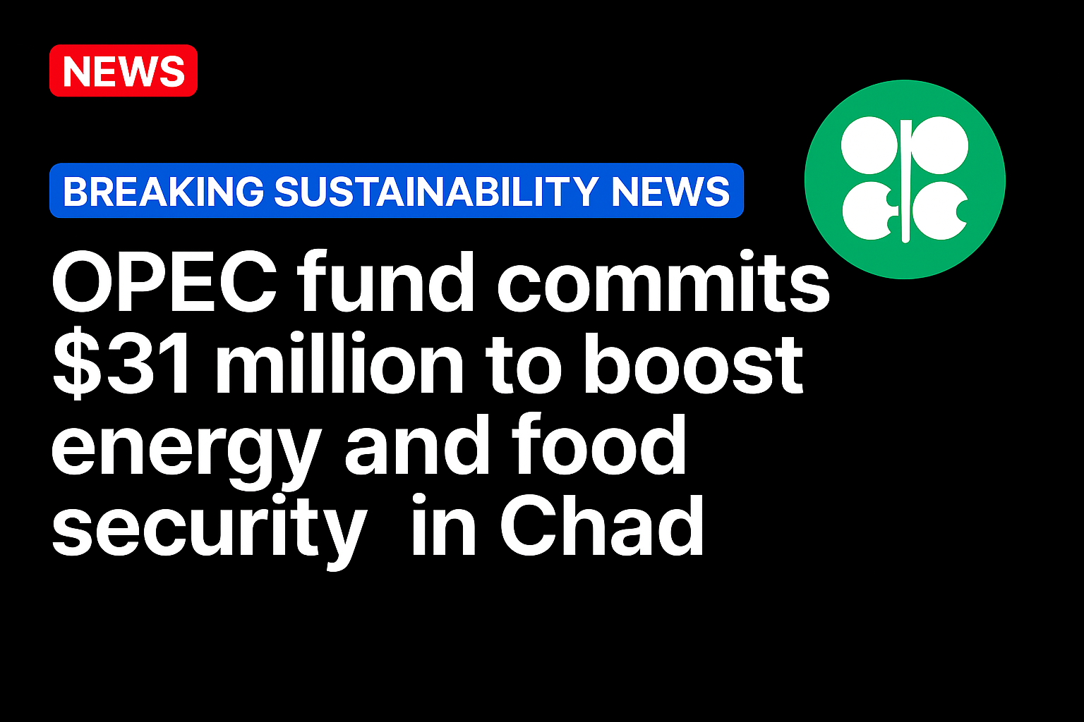 OPEC fund commits $31 million to boost energy and food security in Chad