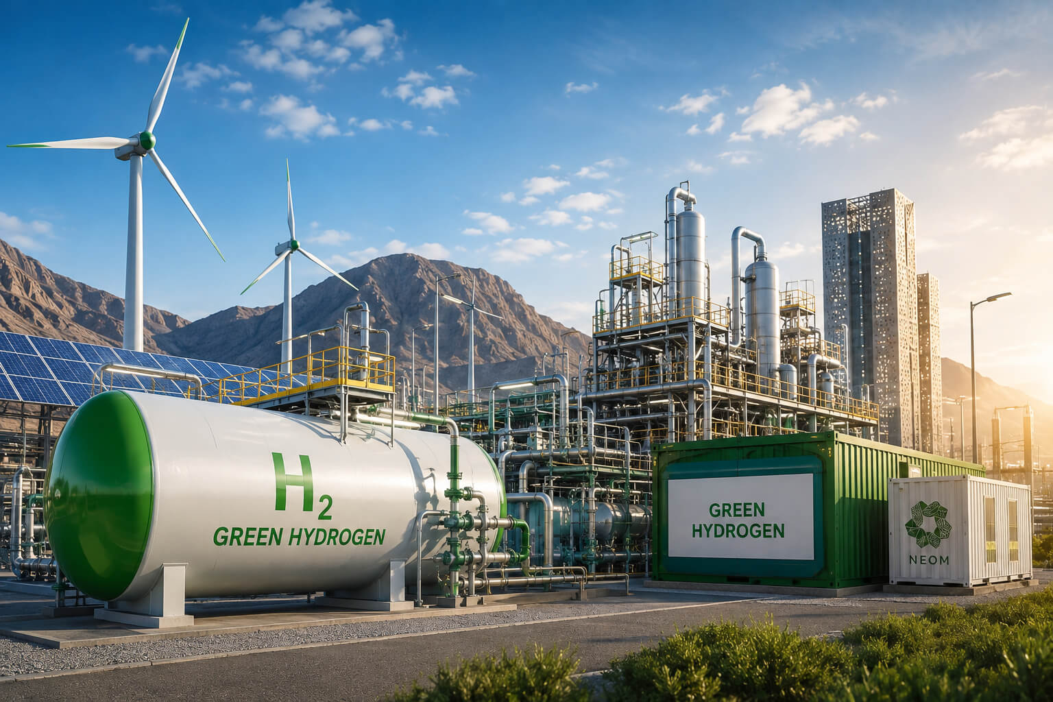 ACWA’s $8.5 Billion NEOM Green Hydrogen Project Moves Into Commissioning