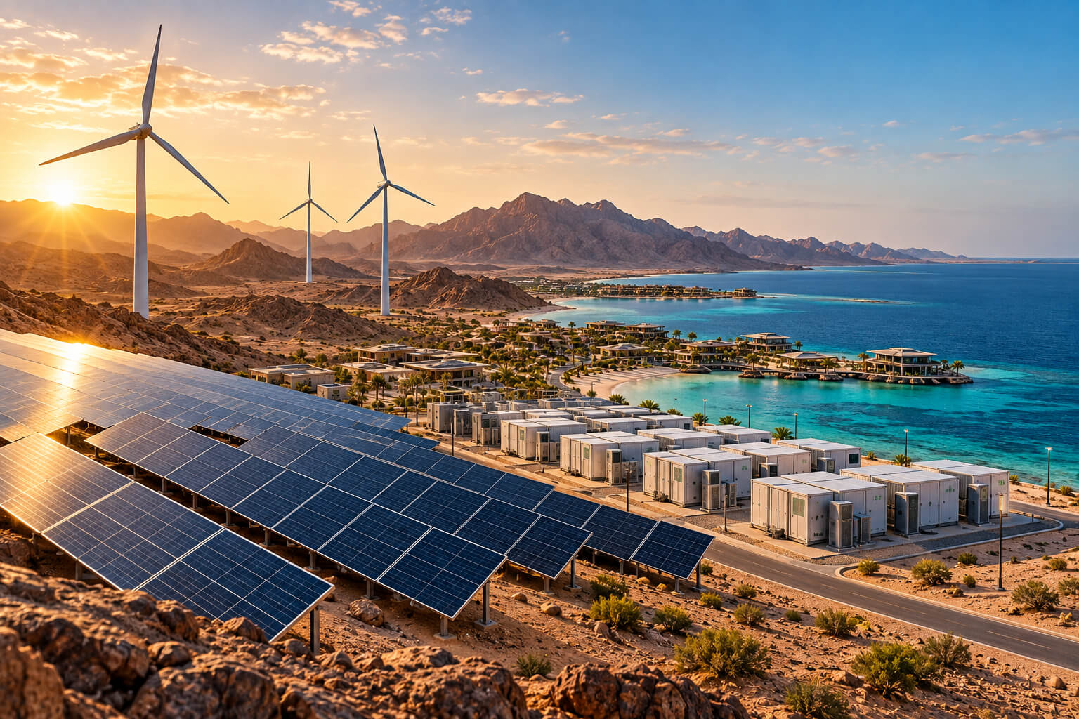 Saudi Red Sea Switches On Giant Off-Grid Renewable Energy System